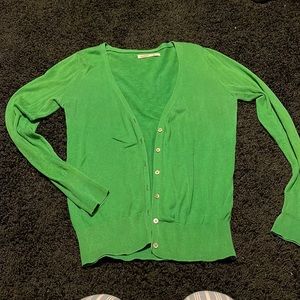 Old navy green V-neck cardigan